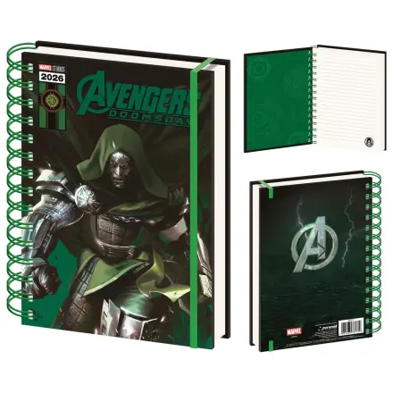 Avengers Doomsday Doctor Doom A5 Notatnik soczewkowy zdjęcie produktu