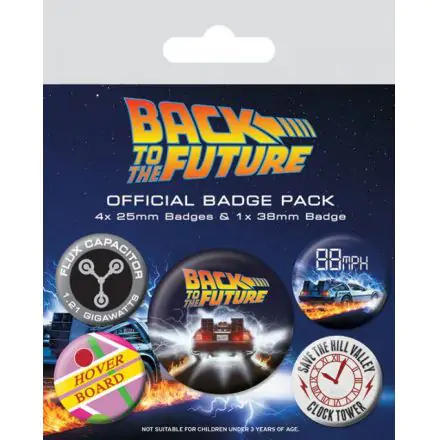 Powrót do Przyszłości Przypinki w Pinu Zapięciem 5-Pack DeLorean zdjęcie produktu
