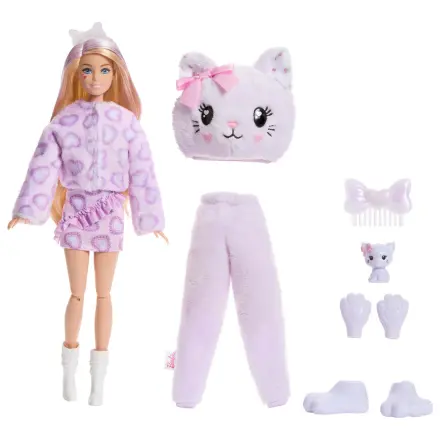 Barbie Sweet Ties Cutie Reveal Lilac Kitten lalka zdjęcie produktu
