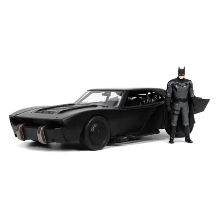 Batman 2022 Hollywood Rides Diecast Model 1/24 2022 Batmobil z Figurką termékfotója