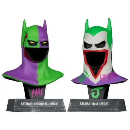 Batman DC Direct Mini Replika 1/3 Zestaw 2-pak Batman Cowls Hush & Knightfall (Jokerized) (Gold Label) 18 cm zdjęcie produktu