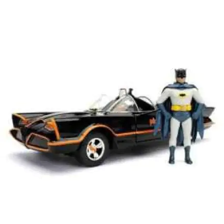 Batman Diecast Model 1/24 1966 Classic TV Series Batmobil z figurką termékfotója