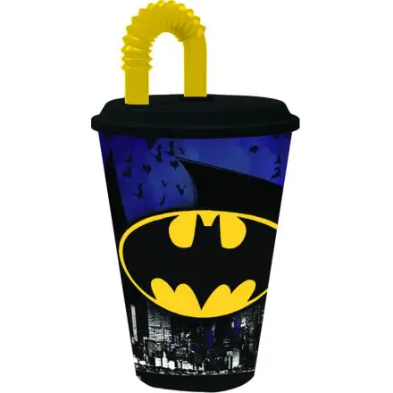 Kubek ze słomką Batman, plastikowy 430 ml zdjęcie produktu