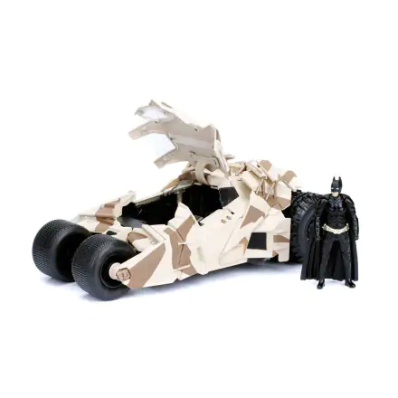 Batman The Dark Knight Diecast Model 1/24 2008 Batmobil Camo z figurką termékfotója