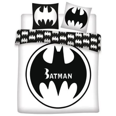 Batman Biała podwójna poszwa na kołdrę dla dwóch osób zdjęcie produktu