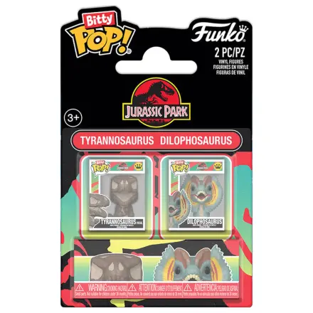Bitty Funko POP pack 2 figurek Jurassic Park Tyrannosaurus Fossil i Dilophosaurus zdjęcie produktu