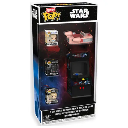 Bitty Funko POP figurka Star Wars 8 Bit Luke Skywalker i Arcade Case zdjęcie produktu