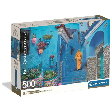 Blue Street Of Chefchaouen puzzle 500 sztuk zdjęcie produktu
