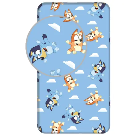 Bluey Clouds prześcieradło z gumką 90x200 cm zdjęcie produktu