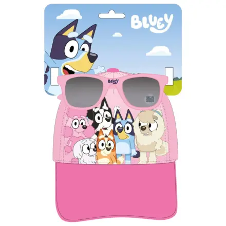 Bluey Pink Team okulary przeciwsłoneczne i zestaw czapki z daszkiem zdjęcie produktu