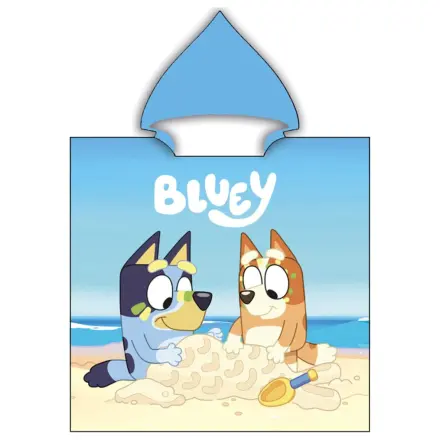 Bluey Ręcznik plażowy ponczo Sandcastle Beach o wymiarach 55x110 cm zdjęcie produktu