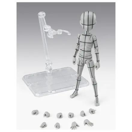 Body Series Body-Kun- Ken Sugimori Edition Wireframe Gray Color Ver. figurka S.H. Figuarts 13cm zdjęcie produktu