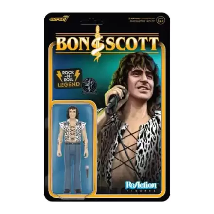 Bon Scott ReAction Figurka Akcji Fala 02 Bon Scott (Leopard Print) 10 cm termékfotója