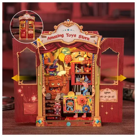 Book Nook Kit DIY Amazing Toy Store 107 szt. + Światło LED zdjęcie produktu