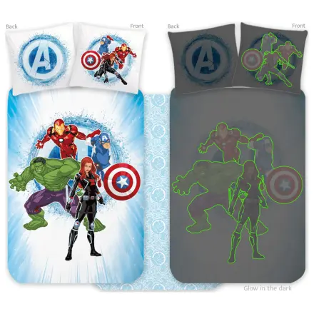 Avengers poświata w ciemności Kids, przedszkolna poszwa na kołdrę zdjęcie produktu