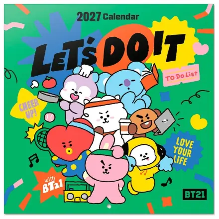 BT21 Kalendarz ścienny 2027 30 x 30 cm zdjęcie produktu