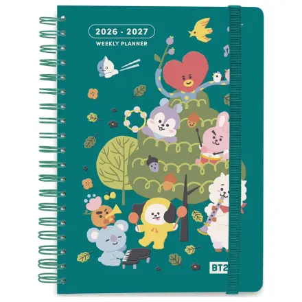 BT21 School Diary planner tygodniowy 2026/2027 A5 zdjęcie produktu