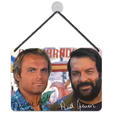 Bud Spencer & Terence Hill Tabliczka Blaszana Autogramm 16,5 x 11,5 cm termékfotója