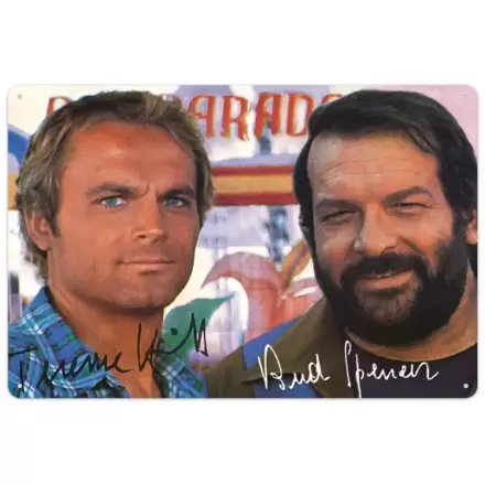 Bud Spencer & Terence Hill Tabliczka Blaszana Autogramm 20 x 30 cm termékfotója