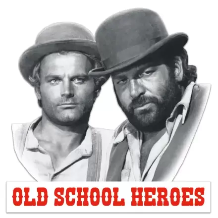 Bud Spencer & Terence Hill 3D Tablica Metalowa Old School Heroes 45 x 45 cm termékfotója