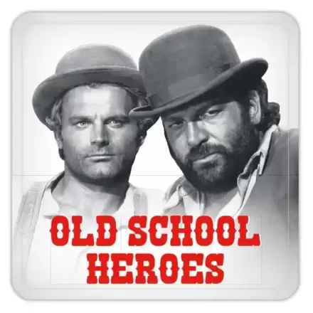 Bud Spencer & Terence Hill Metalowe Podkładki pod Napoje Old School Heroes 10 x 10 cm zdjęcie produktu