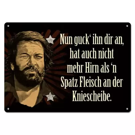 Bud Spencer Tin Sign Nun guck' ihn dir an,... 10 x 15 cm termékfotója