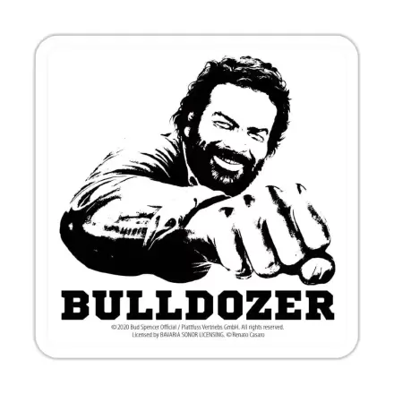 Bud Spencer Tin coasters Bulldozer 10 x 10 cm - Podkładki blaszane zdjęcie produktu