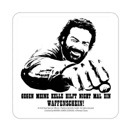 Podkładki pod szklanki blaszane Bud Spencer Tin coasters Kelle 10 x 10 cm zdjęcie produktu