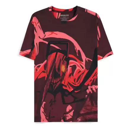 Chainsaw Man T-Shirt Wściekłość Nadruk Całość termékfotója