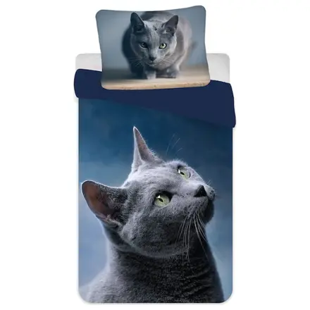 Cat Dark Poszwa na kołdrę z mikrofibry zdjęcie produktu