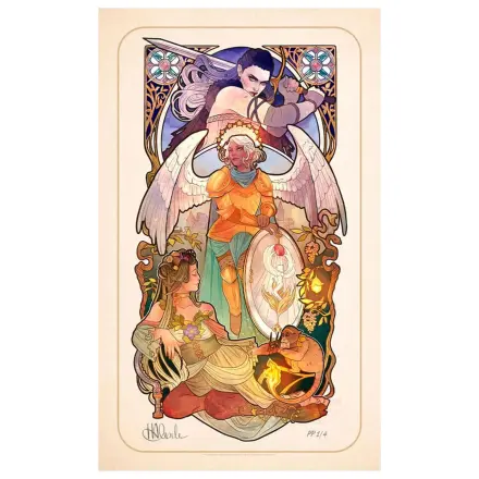 Critical Role Plakat Ashley Johnson: Ilustracje na 10. Rocznicę w Stylu Art Nouveau 46 x 28 cm - bez ramki zdjęcie produktu