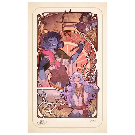 Plakat Critical Role Laura Bailey: Ilustracje Art Nouveau z okazji 10. rocznicy 46 x 28 cm - bez ramki zdjęcie produktu