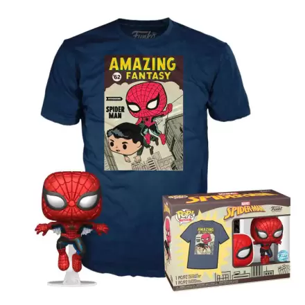 Marvel Spiderman Funko POP! & Koszulka w Pudełku Okładka Komiksu termékfotója