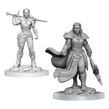 D&D Nolzur's Marvelous Miniatures Niepomalowane Miniaturki 2-Pak Orc Fighter Female zdjęcie produktu