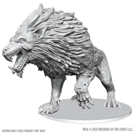 D&D Nolzur's Marvelous Miniatures Niepomalowane Miniatury Dire Worg 11 cm zdjęcie produktu