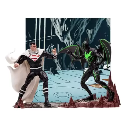 DC Collector Action Figure Pack 2 figurki Batman Beyond kontra Justice Lord Superman 18 cm zdjęcie produktu