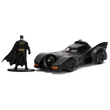 DC Comics Batmobil 1989 metalowy samochód + zestaw figurka Batmana zdjęcie produktu