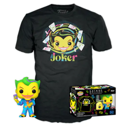 DC Comics Funko POP! figurka & koszulka w pudełku Joker Exkluzív termékfotója