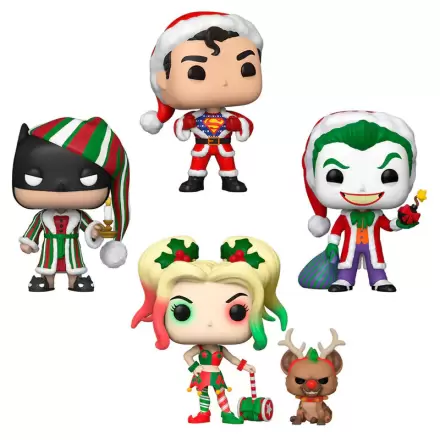 DC Comics POP! Heroes Winyl figurka 4-pak Holiday 9 cm zdjęcie produktu