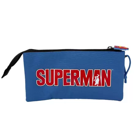 DC Comics Superman Logo potrójny piórnik zdjęcie produktu