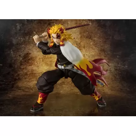 Demon Slayer: Kimetsu no Yaiba S.H.Figuarts Figurka Akcji Kyojuro Rengoku 15 cm termékfotója