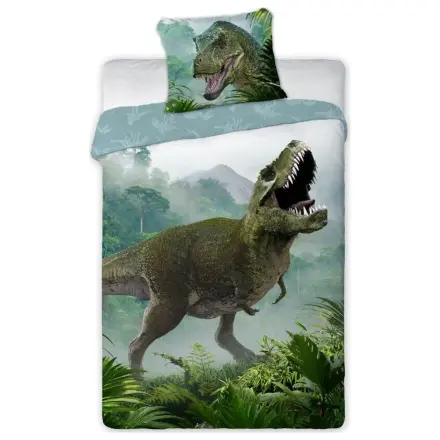 Poszwa na kołdrę z dinozaurem T-Rex w lesie zdjęcie produktu