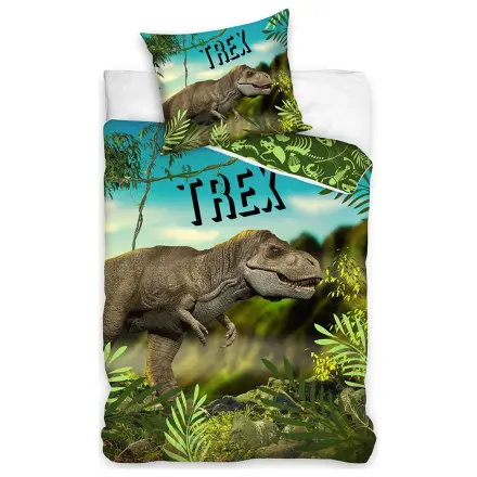 Poszwa na kołdrę zielony dinozaur T-Rex zdjęcie produktu