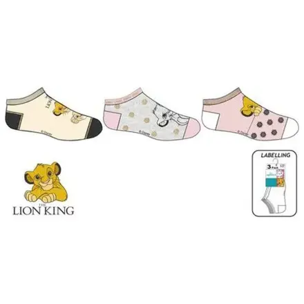 Disney The Lion King Nala dziecięce sekretne skarpetki 31/34 zdjęcie produktu