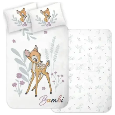 Disney Bambi in Bloom Zestaw poszewek na kołdrę dla dzieci i przedszkolaków 100x135 cm, 40x60 cm zdjęcie produktu