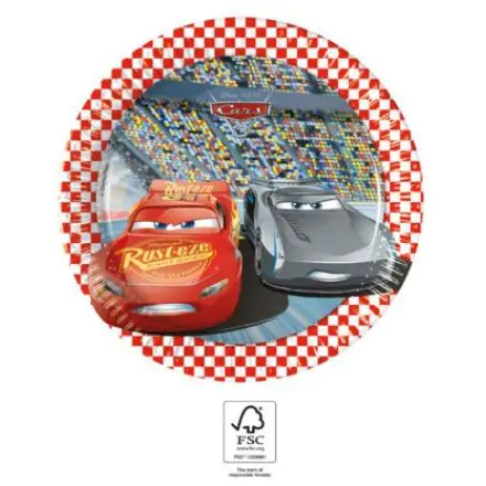 Disney Cars 3, talerz papierowy Cars, 8-częściowy, 19.5 cm FSC zdjęcie produktu