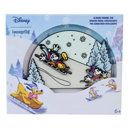 Disney by Loungefly Przypinki Emaliowane Myszka Miki i przyjaciele Zimowa Kraina Czarów Limited Edition 8 cm termékfotója