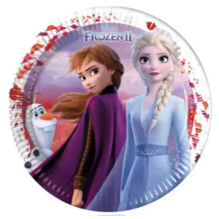 Talerze papierowe Disney Frozen II 8 sztuk 23 cm FSC zdjęcie produktu