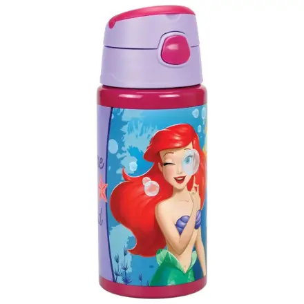 Disney Princess Ariel Fairytale Aluminiowa Butelka na wodę ze Słomką i Haczykiem 500 ml zdjęcie produktu