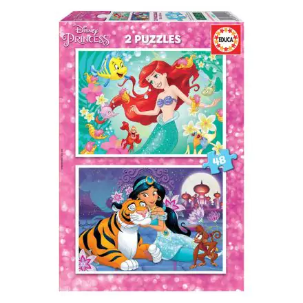 Puzzle Disney Princess Ariel + Jasmine 2x48 elementów termékfotója